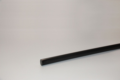 Полиацеталь стержень Ф 15 мм ПОМ-С (1000 мм, 0,3 кг) чёрный
