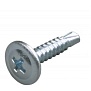 Саморез с прессшайбой 4.2x75 со сверлом оцинк. (500шт) арт.1244232CDEK