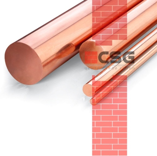 Круг медный 12 тв, длина 3 м, марка М1